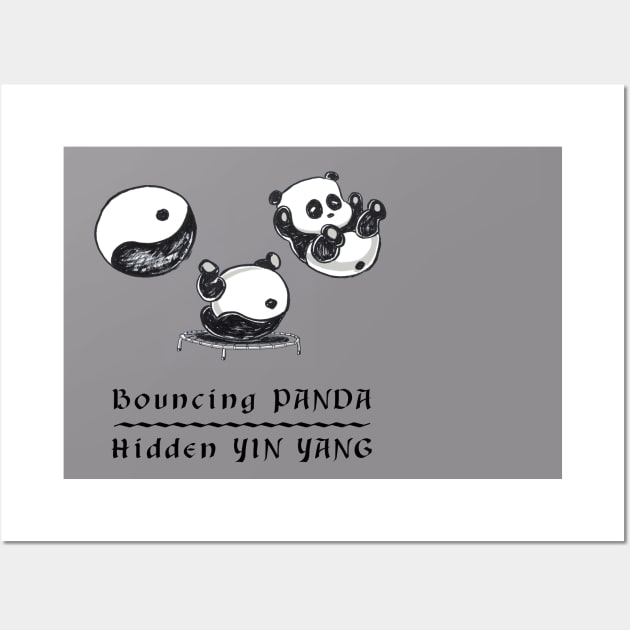 Yin Yang Panda Wall Art by Yong Toon